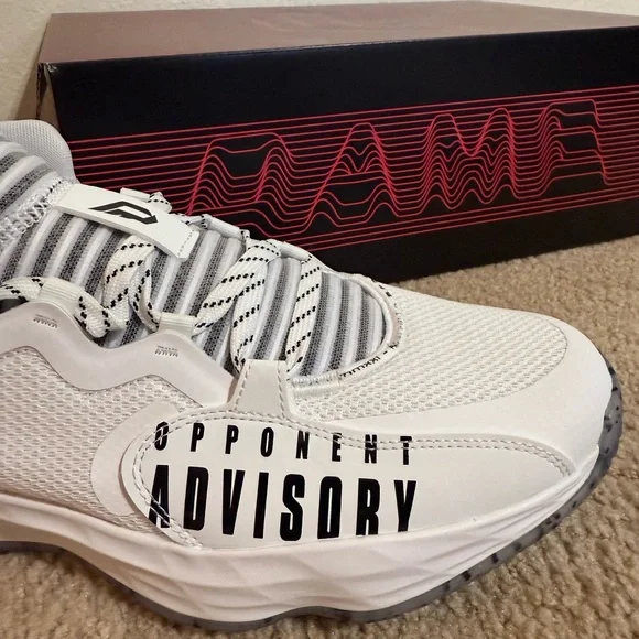 Adidas Dame 7 EXTPLY Advisory Basketball Shoes Men's White Sneakers H68990 - Picture 8 of 9